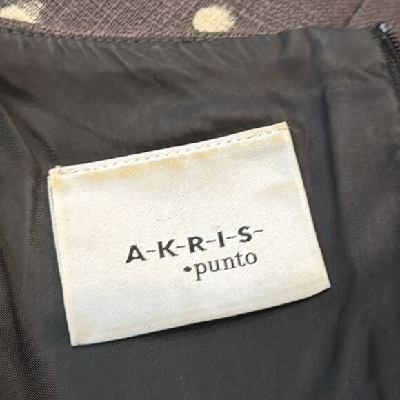 Akris Punto Polka Dot Print Knee Length Dress 8 - Picture 7 of 12